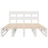Estructura de cama sin colchón madera de pino blanca 120x200