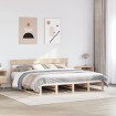 Estructura de cama sin colchón madera maciza de pino 180x200 cm