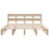 Estructura de cama sin colchón madera maciza de pino 180x200