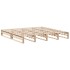Estructura de cama sin colchón madera maciza de pino 180x200