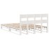Estructura de cama sin colchón madera maciza de pino 160x200