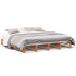 Cama sin colchón madera maciza de pino marrón cera 180x200