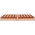 Cama sin colchón madera maciza de pino marrón cera 180x200
