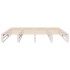 Estructura de cama sin colchón madera maciza blanca 200x200