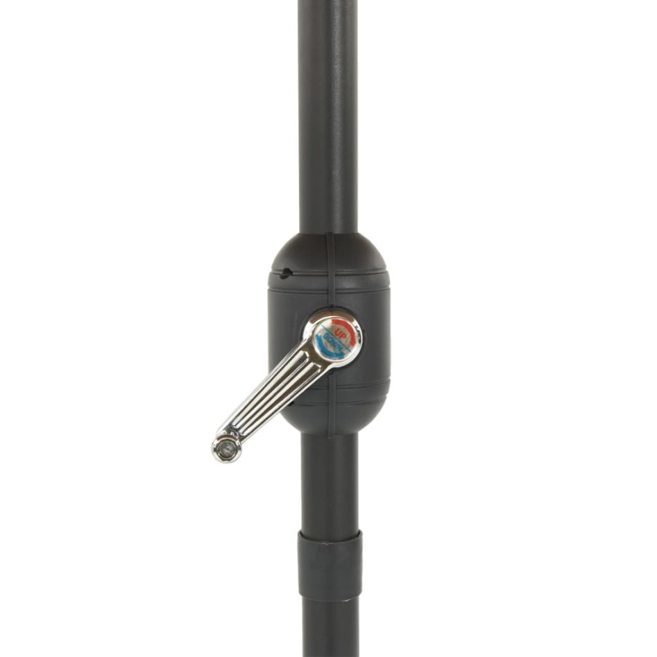 Sombrilla de jardín con poste de acero azul 324x324x247