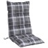 Cojines para silla respaldo alto 6 uds tela Oxford cuadros