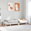 Estructura cama sin colchón madera maciza pino blanca 100x200cm