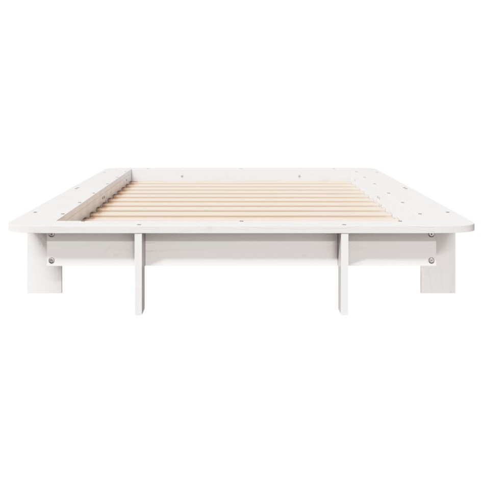 Estructura cama sin colchón madera maciza pino blanca