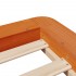 Estructura de cama sin colchón madera de pino marrón 90x200