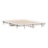 Estructura de cama sin colchón madera de pino blanca 140x190