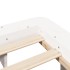 Estructura de cama sin colchón madera de pino blanca 140x190