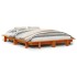 Estructura de cama sin colchón madera maciza marrón 120x190
