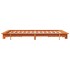 Estructura de cama sin colchón madera maciza marrón 120x190