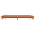 Estructura de cama sin colchón madera maciza marrón 75x190