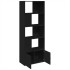 Estantería de madera de ingeniería negra 70x36x189