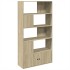 Estantería de madera de ingeniería roble Sonoma 100x36x189