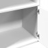 Estantería de madera de ingeniería blanca 100x36x189