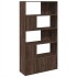 Estantería de madera de ingeniería marrón roble 100x36x189