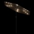 Sombrilla de jardín con LEDs poste acero marrón 223x223x213