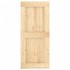 Puerta corredera con herrajes madera maciza de pino 90x210