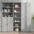 Aparador alto madera de ingeniería gris Sonoma 50x41x185