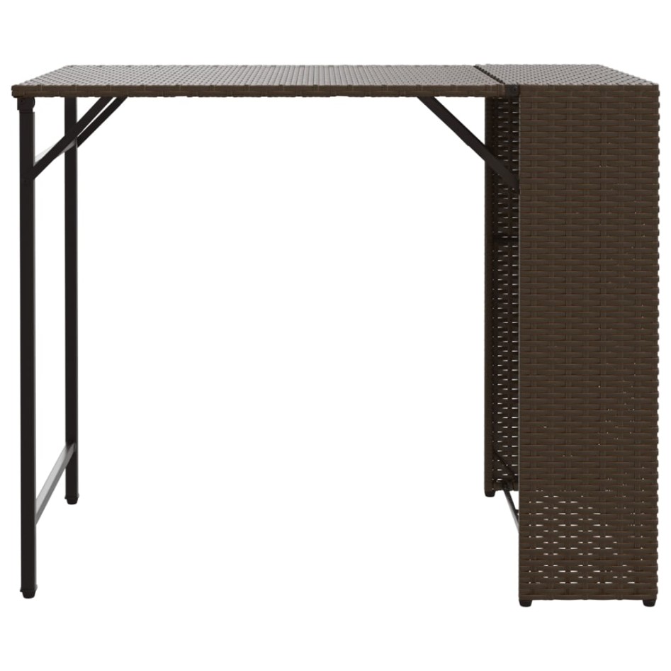 Juego de comedor de jardín plegable 5 piezas ratán PE