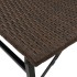 Juego de comedor de jardín plegable 5 piezas ratán PE