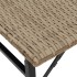 Juego de comedor de jardín plegable 5 piezas ratán PE