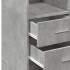 Aparador alto madera de ingeniería gris hormigón 70x42,5x185