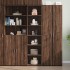 Aparador alto madera de ingeniería marrón roble 45x41x185