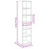 Aparador alto madera de ingeniería marrón roble 45x41x185