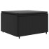 Set de muebles de jardín y cojines 7 pzas ratán sintético