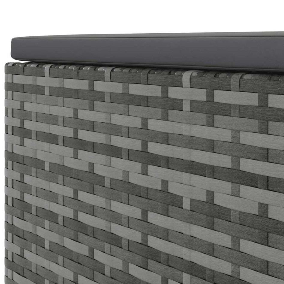 Set de muebles de jardín 6 pzas y cojines ratán sintético