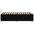 Estructura de cama sin colchón tela negro 90x190
