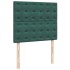 Cama box spring con colchón terciopelo verde oscuro 120x190