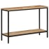 Mesa consola madera maciza de mango rugosa 100x35x70