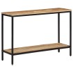 Mesa consola madera maciza de mango rugosa 100x35x70 cm