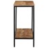 Mesa consola madera maciza de mango rugosa 100x35x70
