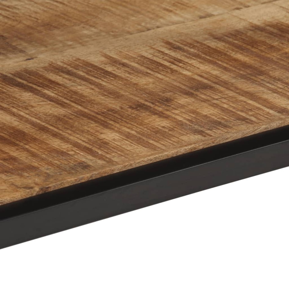 Mesa consola madera maciza de mango rugosa 100x35x70
