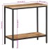 Mesa consola madera maciza de mango rugosa 100x35x70