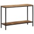 Mesa consola madera maciza de mango rugosa 100x35x70