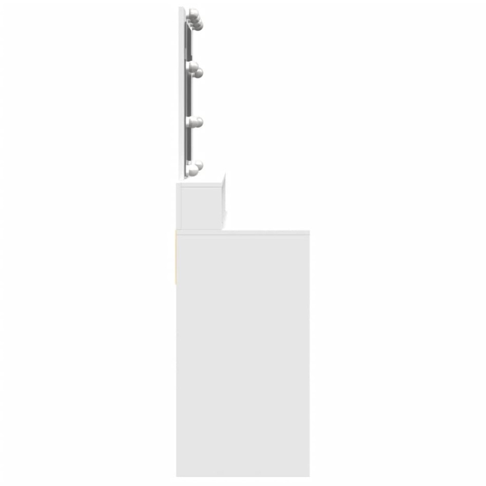 Tocador con luces LED blanco 80x41x144,5