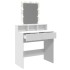 Tocador con luces LED blanco 80x41x144,5