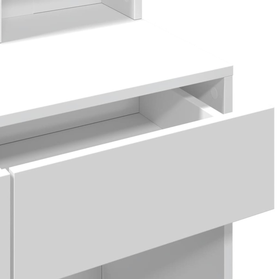 Tocador con luces LED blanco 80x41x144,5