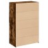 Aparador de madera de ingeniería roble ahumado 80x42,5x124
