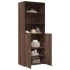 Aparador alto madera de ingeniería marrón roble 70x42,5x185
