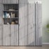 Aparador de madera de ingeniería gris Sonoma 40x42,5x185