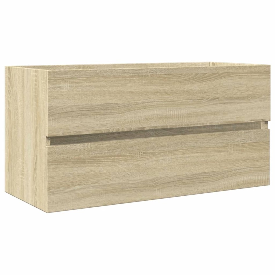 Set de mueble de baño 2 piezas cerámica y madera de