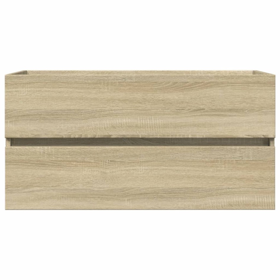 Set de mueble de baño 2 piezas cerámica y madera de