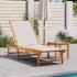 Tumbona de madera maciza de acacia y textileno